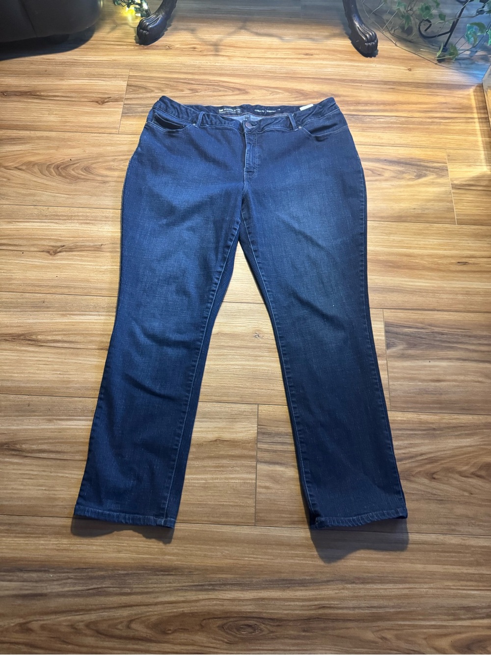 Lee Women's Straight Leg Jeans - Deep Indigo Blue
